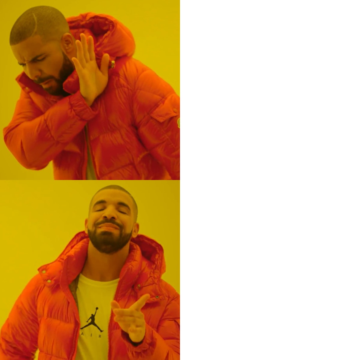 Drake Hotline Bling meme about Sweet Chemistry, Inc.