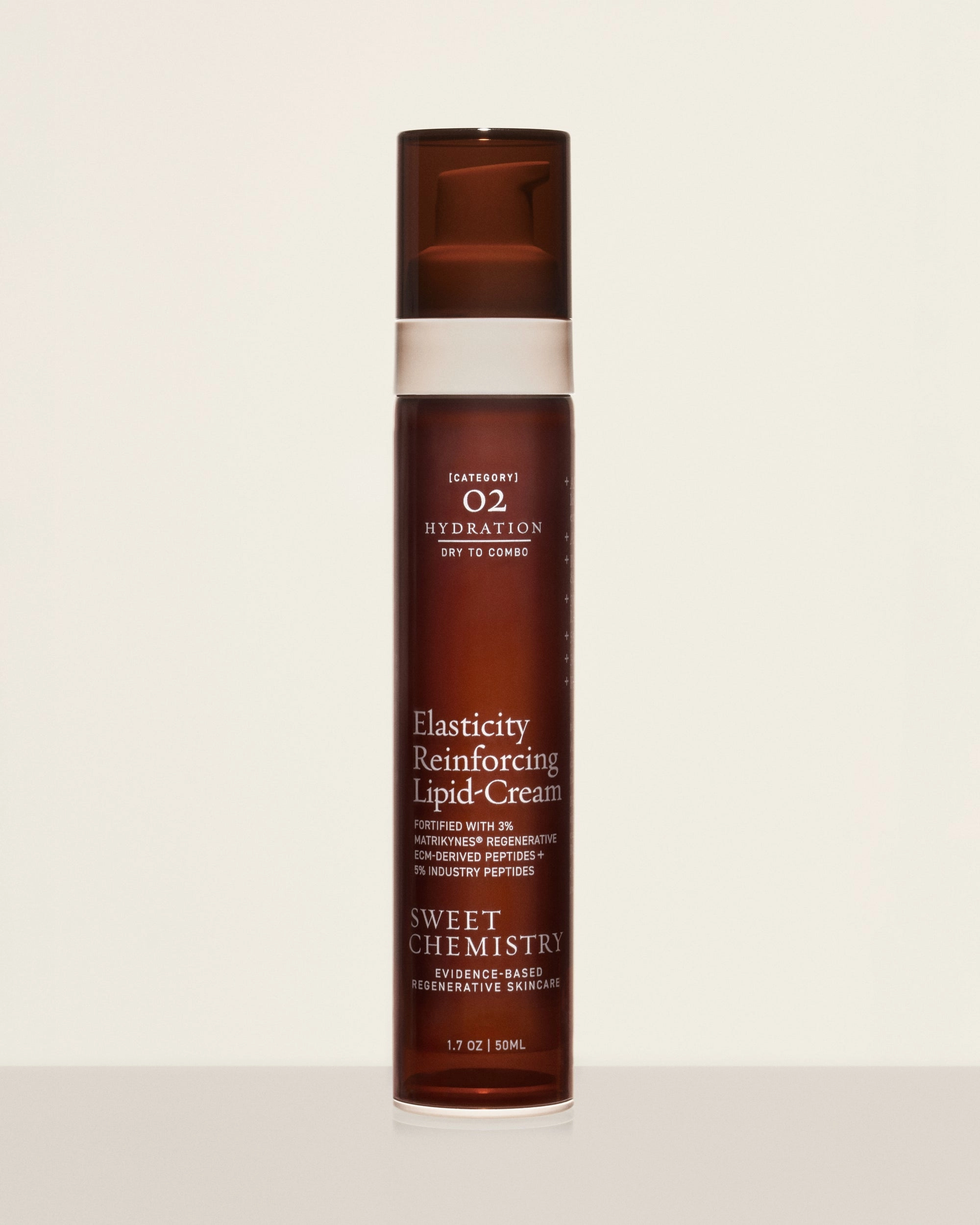 Tall Sweet Chemistry airless glass bottle