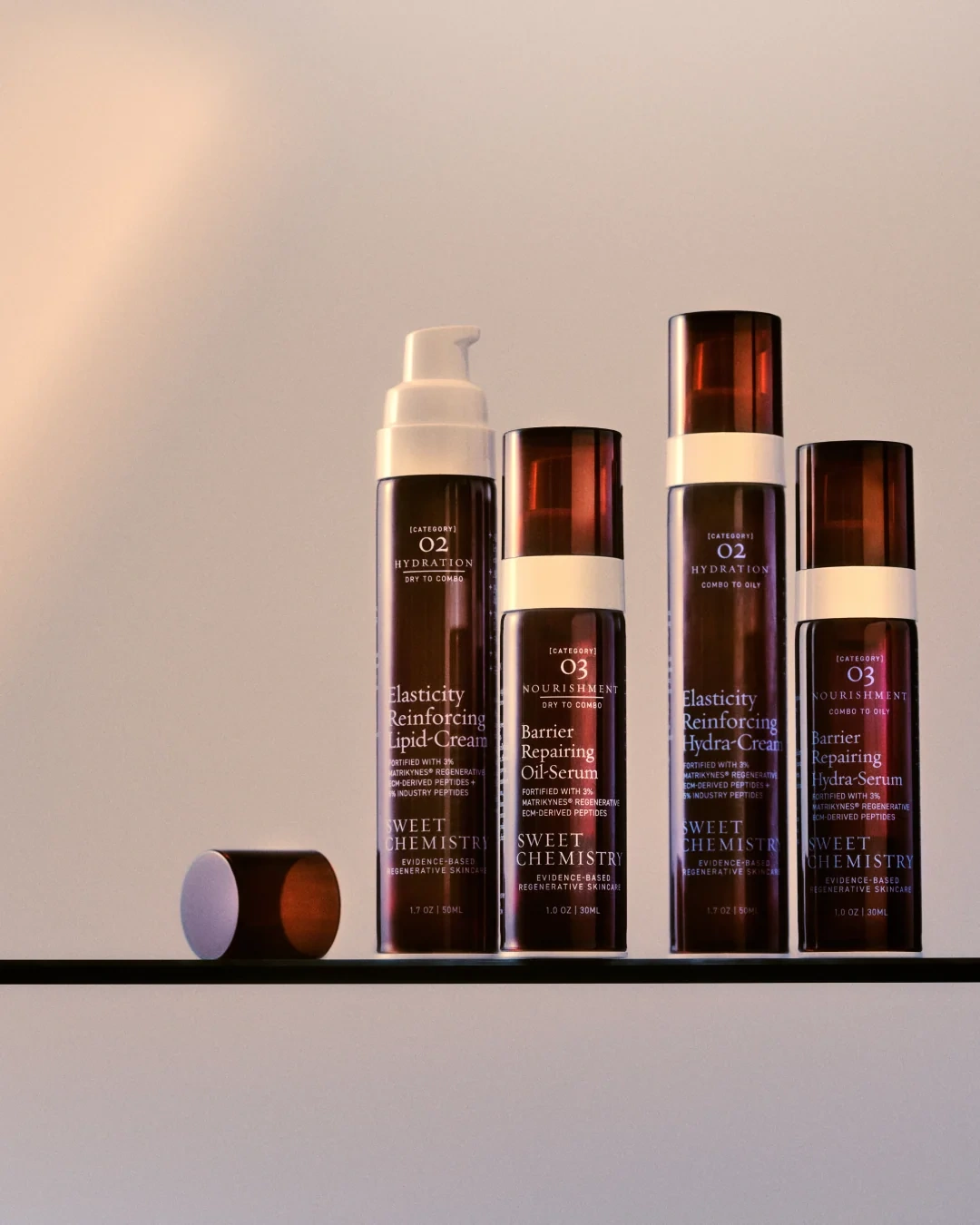 Complete Max Repair System: the four bottles on a shelf