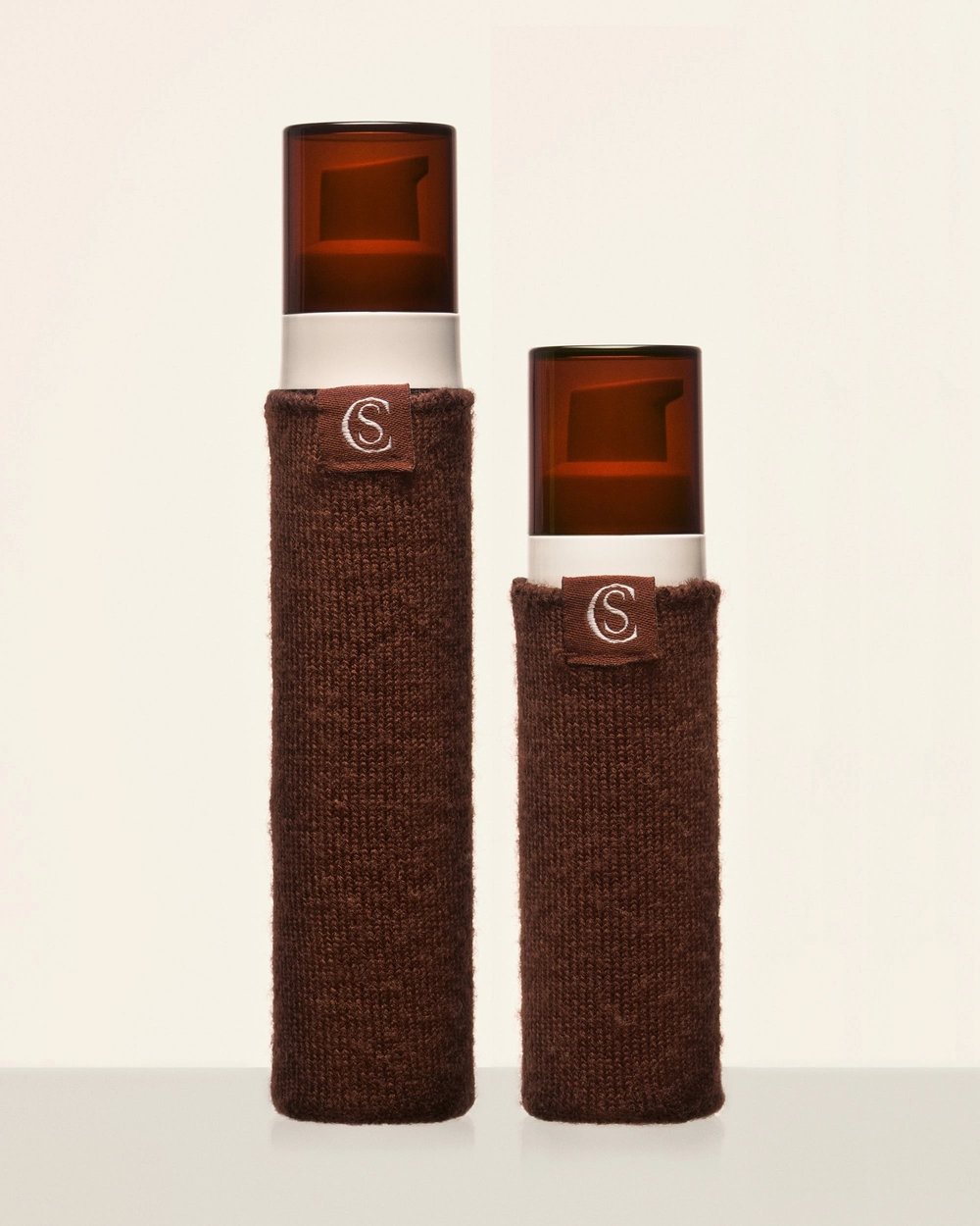 Merino Bottle Sleeve on two bottles