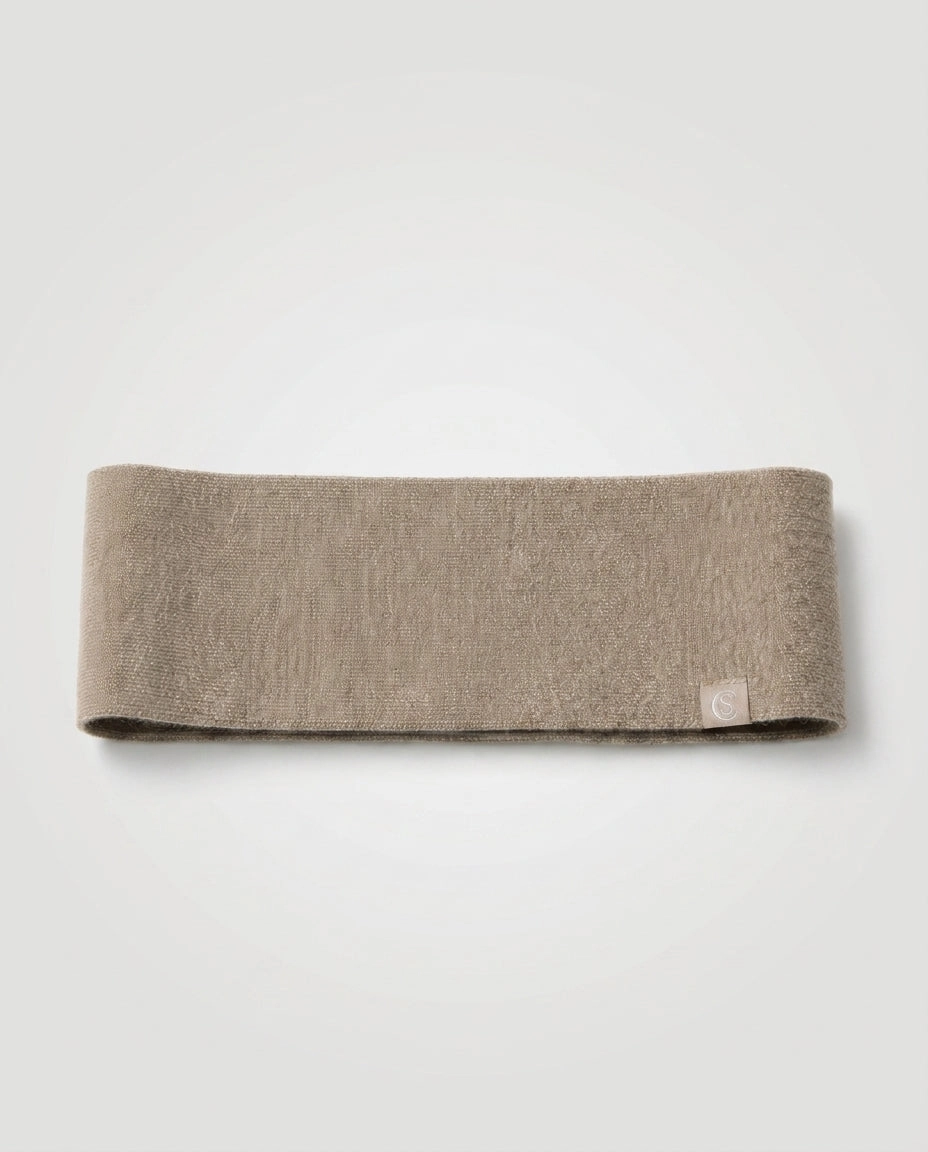 Cashmere Blend Ritual Headband on a white surface